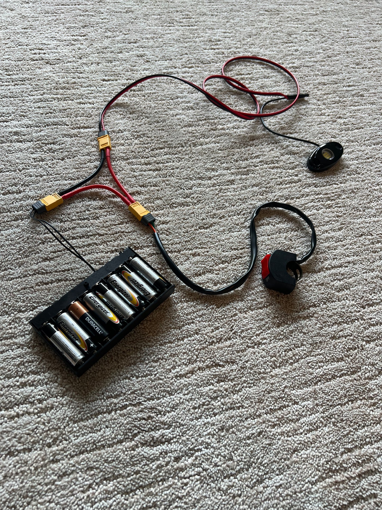 battery powered rock light