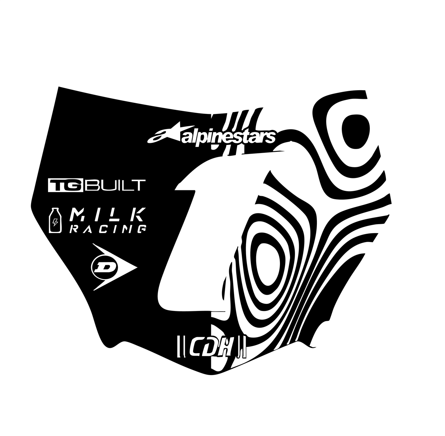 MOTOCUTZ Plate Decal